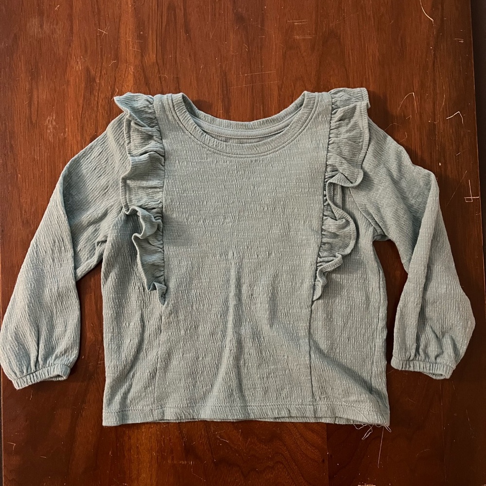 Cat & Jack Ruffle Long Sleeve Top